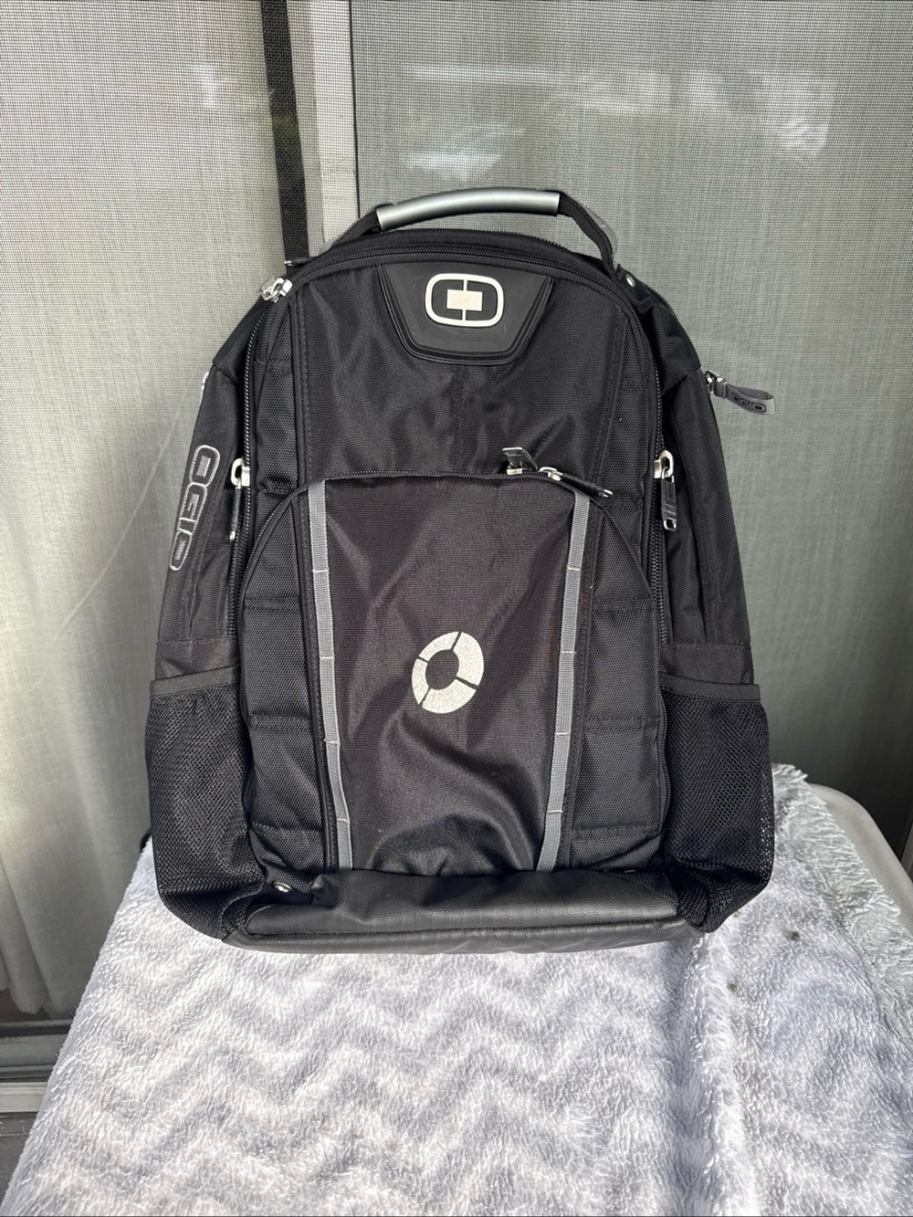 OGIO Black Men's Organizational Laptop Backpack with Reflective Trim
